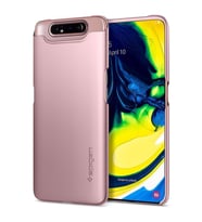 Spigen Galaxy A80 ile Uyumlu Kılıf Thin Fit Rose Gold