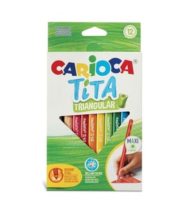 CARİOCA 12 RENK ÜÇGEN MAXİ KURU BOYA