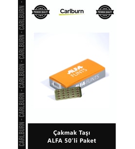 Özel Üretim Dayanıklı Kaliteli Standart Çakmaklar Uyumlu Kıvılcım Gücü Çakmak Taşı ALFA 50’li Paket
