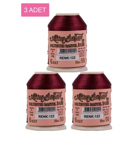 3 Adet Altınbaşak Oya ve Dantel İpi 20 gr - Royaleks - No: 122