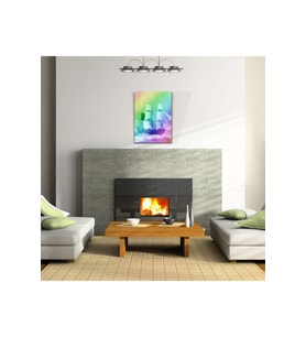 Gökkuşağı Gemi Canvas Tablo (50x70)