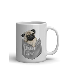 Pug Köpek Baskılı/kupa Bardak