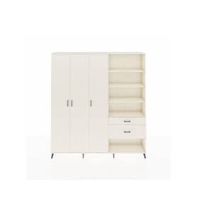 Arges Gardrop 16 Raflı 2 Çekmeceli 3 Kapaklı 220x30x243 Aytaşı-Aytaşı