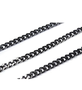 Metal Çanta ve Takı Zinciri 10 MM (1 Metre)  Siyah