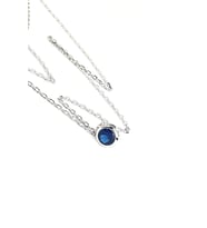 Sky Diamond Blue Creative Sapphire 925 ayar Gümüş Lüks kolye