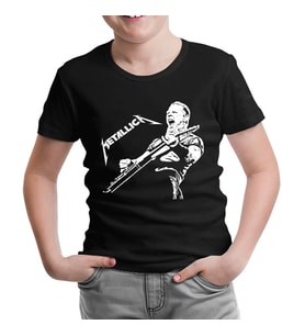 Metallica - James Band Siyah Çocuk Tshirt