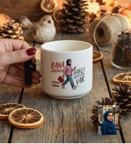 Kişiye Özel Karikatürlü Bana Hayransın T Kupa Doğum Günü Hediyesi