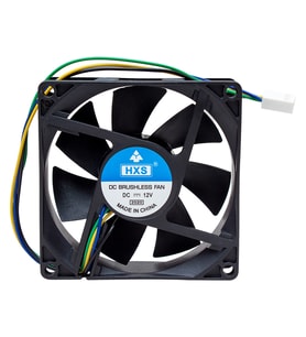 POWERMASTER 80X80X25 MM 8X8 12 VOLT 4 KABLOLU SOKETLİ FAN