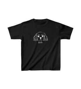 Unisex Çocuk Baskılı T-Shirt - Siyah