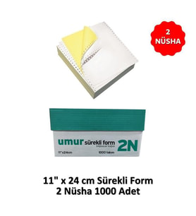 UMUR Sürekli Form 11x24 2 Nüsha 1000 li
