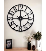 Galaxy DM40 Rakamlı Metal 40 cm Duvar Saati (Siyah)