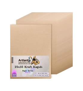25x35 Kraft Kağıt 80 Gr 50 Adet Artlantis Kraft Saman Kağıt 25x35 50 Adet (Karışık)