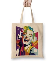Marilyn Monroe 05 Bez Çanta Uzun Saplı