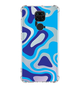 Xiaomi Redmi Note 9 Köşe Korumalı Antişok Kapak Renkli Desen Tasarımlı Şeffaf Silikon Kılıf