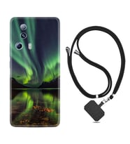 Xiaomi Mi 13 Lite Kılıf Resimli Boyun Askılı İpli Desenli Silikon Kuzey Işıkları 1327