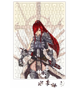 Erza Scarlet Fairy Tail Anime Battle Ready Puzzle