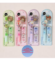 Pastel karakter figürlü uçlu kalem 0.7 ve uç set