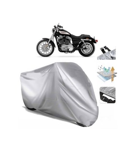 Sportster Roadster Xl1200r  Arka Çanta (bağlantı Tokalı) Uyumlu SolarBlock  Motosiklet Brandası (Siyah)