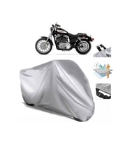 Sportster Roadster Xl1200r  Arka Çanta (bağlantı Tokalı) Uyumlu SolarBlock  Motosiklet Brandası (Siyah)