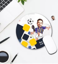 Kişiye Özel Karikatür Futbolcu Tasarımlı Mouse Pad 089