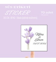 Etiket Söz Nişan Kına Nikah Düğün Şişe Ve Magnet Etiketleri Sticker 70 Adet