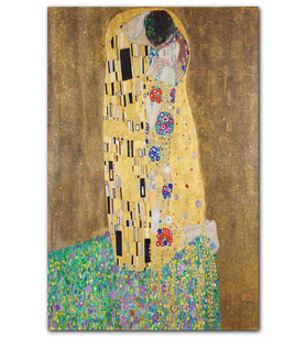 Cakatablo Gustav Klimt Öpücük Tablosu MDF Tablo