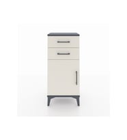 Arges Komodin Tek Raflı 2 Çekmeceli Tek Kapaklı 44x30x96 Antrasit-Aytaşı