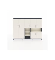Arges Dolap 13 Raflı 7 Kapaklı 220x30x163 Antrasit-Aytaşı