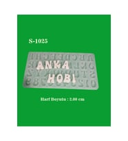 Alfabe Harf ve Rakam Silikon Kalıp (S1025)