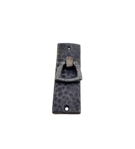 Antika Tarz Dekoratif Pirinç Dik Dövme Mobilya Kulbu - 90x31 Mm, Oksit