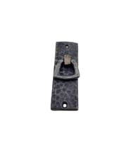 Antika Tarz Dekoratif Pirinç Dik Dövme Mobilya Kulbu - 90x31 Mm, Oksit