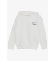 Breeze Kız Çocuk Sweatshirt Kanguru Cepli Yazı Baskılı Güpürlü 3-8 Yaş, Ekru