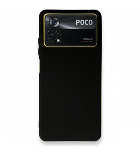 Vendas Xiaomi Poco X4 Pro 5G Bisoft Serisi Yumuşak Rubber Silikon Kılıf (Siyah)
