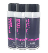 3 Adet Sweet Oriental Massage Oil 200ml Aromalı Erotik Masaj Yağı