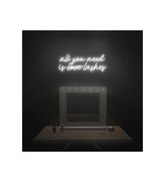 All You Need Is Love Lashes Yazılı Neon Tabela
