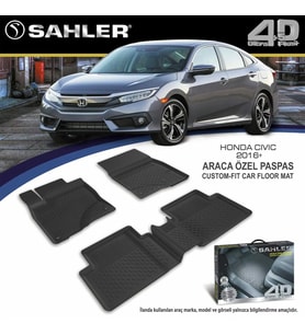Honda Civic Fc5 Havuzlu Paspas 4,5D Sahler