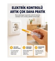 Nikel Kaplamalı Elektrik Test Kalemi 110-220V