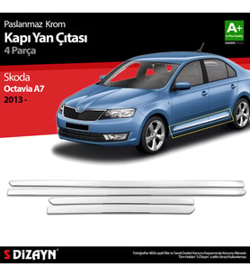 Skoda Octavia A7 Krom Kapı Yan Çıtası 2013-2020