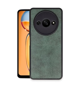 Xiaomi Redmi A3 4G Kılıf Aras Deri Kapak - Koyu Yeşil