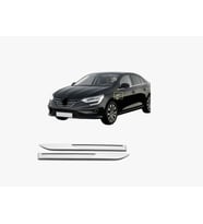 Renault Megane 4 Sedan Krom Çamurluk Sinyal Çıtası 2 Parça 2021-2025 Paslanmaz Çelik