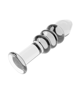 Romance Glass Temizlemesi Kolay Boğumlu 14 Cm Cam Plug