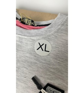 XL Beden Etiketi Yuvarlak Yapışkanlı 3x3 cm 150 Adet