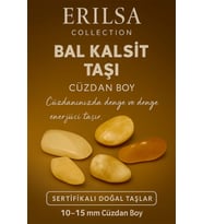 Sertifikalı Bal Kalsit Taşı Kütle 10-15 mm – Denge Bolluk ve İçsel Güç Enerjisi Taşı (Çok Renkli)