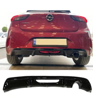 Opel Corsa F Difüzör Difizör Plastik Parlak Siyah 2019+ Arka-bodykit-ek-karlık