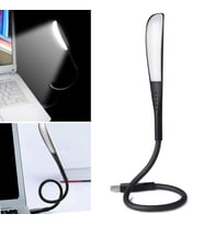 USB Girişli 14 Ledli 3 Kademeli Dokunmatik Masa/Kitap Okuma Lambası Ledi Siyah (5343)