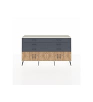 Arges Konsol 2 Raflı 6 Çekmeceli 4 Kapaklı 176x30x99 Aytaşı-Çam/Antrasit