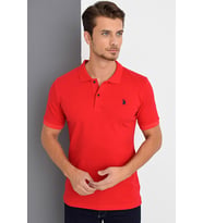 T8561 DEWBERRY ERKEK TSHIRT-KIRMIZI