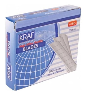 Kraf Geniş Maket Bıçağı Yedeği 100 Adet (Falçata Ucu)