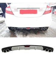Honda Civic Fb7 Gri Difüzör 4 Krom Egzoz Görünümlü Difizör Arka Ek Body Kit