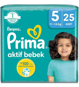 Prima Aktif Bebek No.5 25 Adet